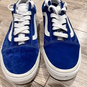 Blue and White Vans  Sneakers